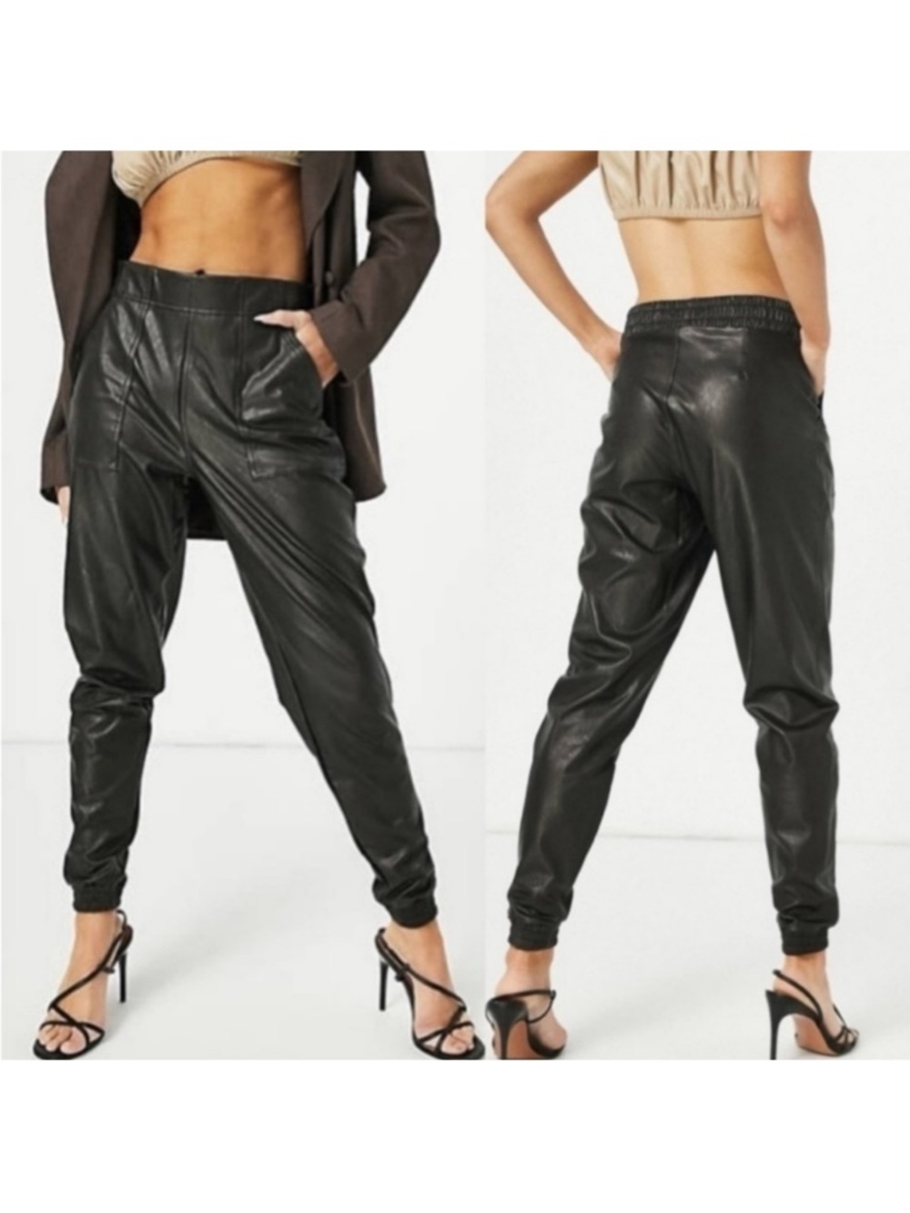 Spanx Faux Leather Jogger
Pants Black Large